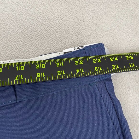 Dickies Men's 874 Work Pants 50X30 Navy Original Fit Polyester Cotton Durable - Picture 5 of 14
